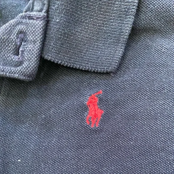 Vintage Polo by Ralph Lauren Boy’s 4T Navy Cotton Pique Knit Short Sleeve Polo - Picture 9 of 13